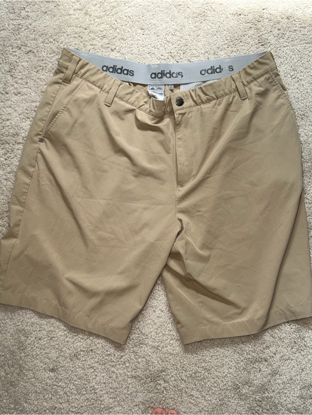 adidas Men’s Tan Khaki Chino Shorts
